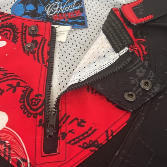 O.NEAL MAYHEM  MX MOTOCROSS Skull & wings printed RIDING  MOTO Pants size 30” - Picture 12 of 16
